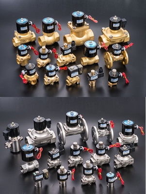 ガス 水 オイル エア 真鍮 ソレノイドバルブ 1/4インチ ノーマルクローズ