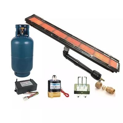 加熱パネル 粉体塗装オーブン ガスバーナー LPG NG プロパン炉 ブーストンネル