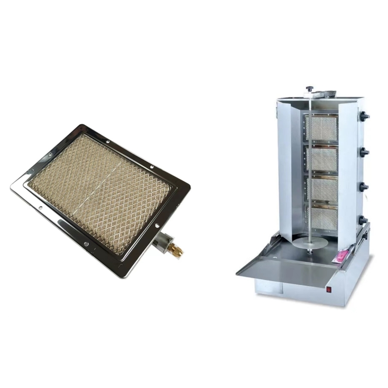 Shawarma HD220のためのFlameless陶磁器の触媒作用Bbqバーナー220*170MMの2.94KWガスの赤外線